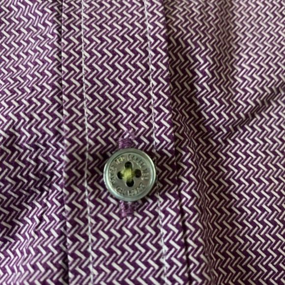 Ted Baker London Purple Button Up Shirt - Picture 5 of 9